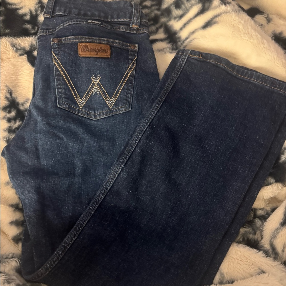 Wrangler Women's Dark Blue Boot Cut Jeans